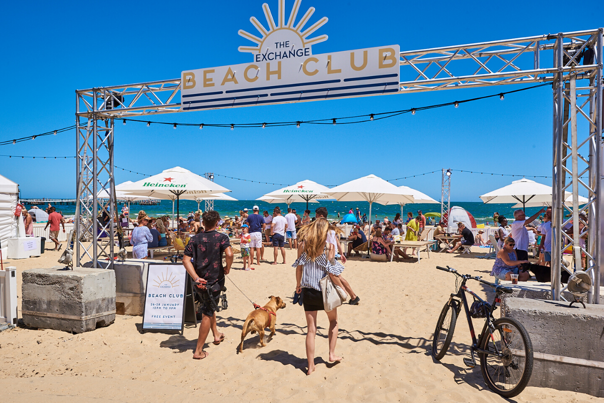 The Exchange Beach Club Port Melbourne Beach. Australian Venue Co. Image supplied