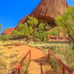 Uluru walking track. Photographed by Benny Marty. Image via Shutterstock.