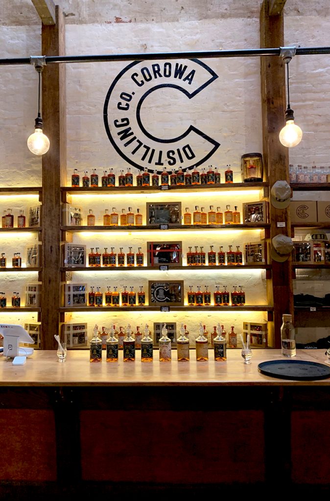 Corowa Whisky & Chocolate internal bar and tasting room. Image via Rebecca Cherote for Hunter and Bligh