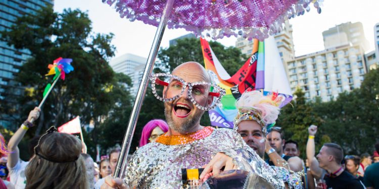 Mardi Gras Sydney, 2016. Photographed by Tripping The Light. Image via Shutterstock