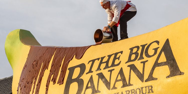 The Big Banana & Allen's Mini Chocolate Bananas. Image: Supplied