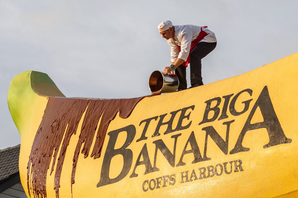 The Big Banana & Allen's Mini Chocolate Bananas. Image: Supplied