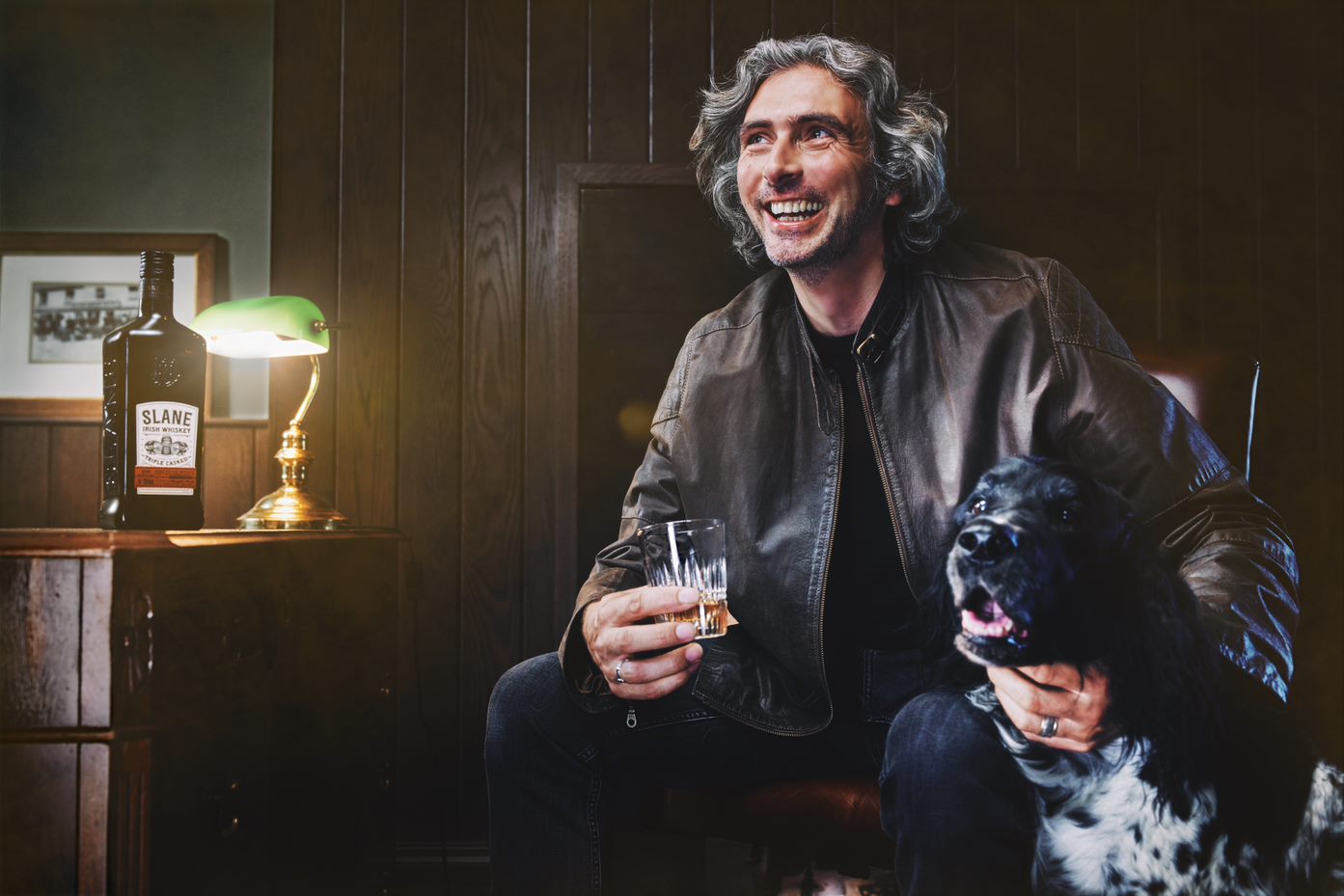 AAlex Conyngham and his trusted companion. Slane Whiskey. Image provided