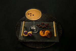 L'OR Espresso Orange and Hazelnut Espresso Martini. Manu Feildel. Image supplied