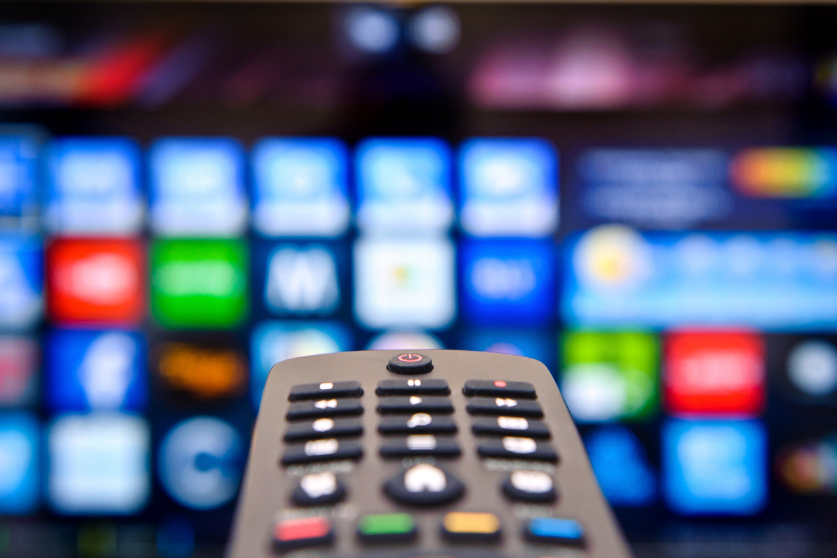 Television remote. Photographed by Rasulov. Image via Shutterstock.
