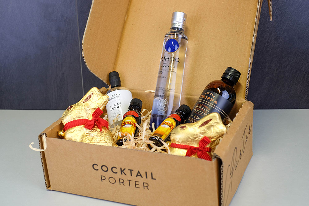 Espresso Martini x Lindt Bunny kit by Cocktail Porter. Image Supplied