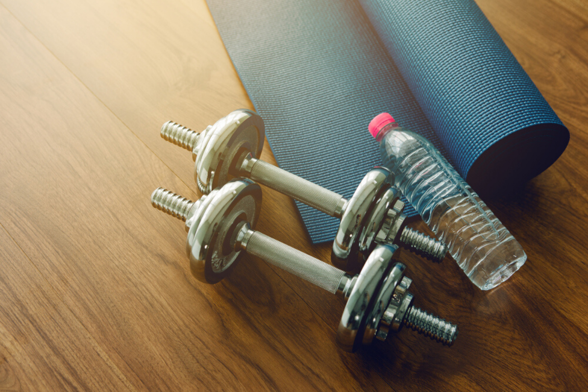 Exercise at Home. Photographed by Anem Style. Image via Shutterstock