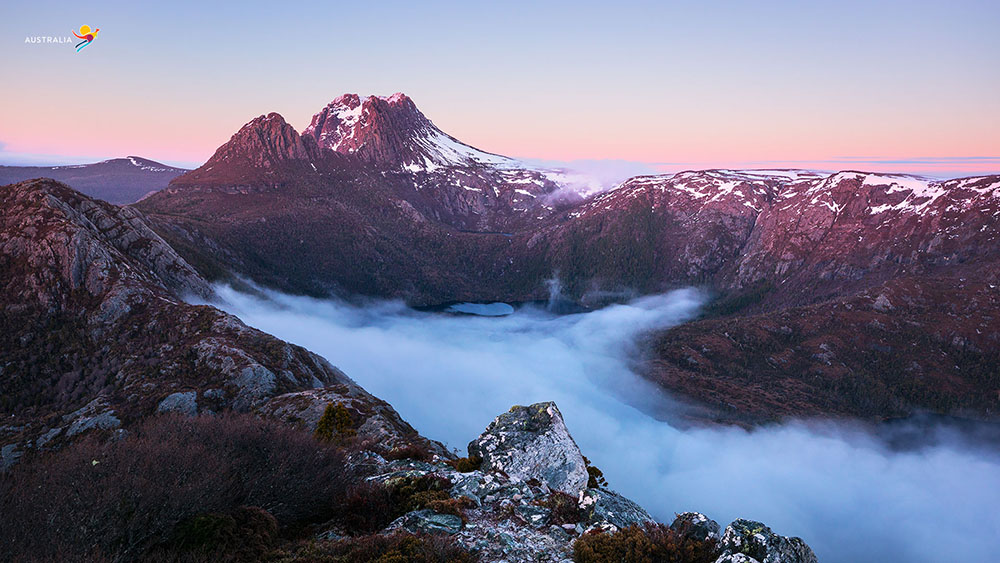 TAS, Hansons Peak, Cradle Mountain. Image via Tourism Australia