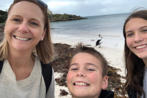 Tracey Lewis and family. Image supplied.