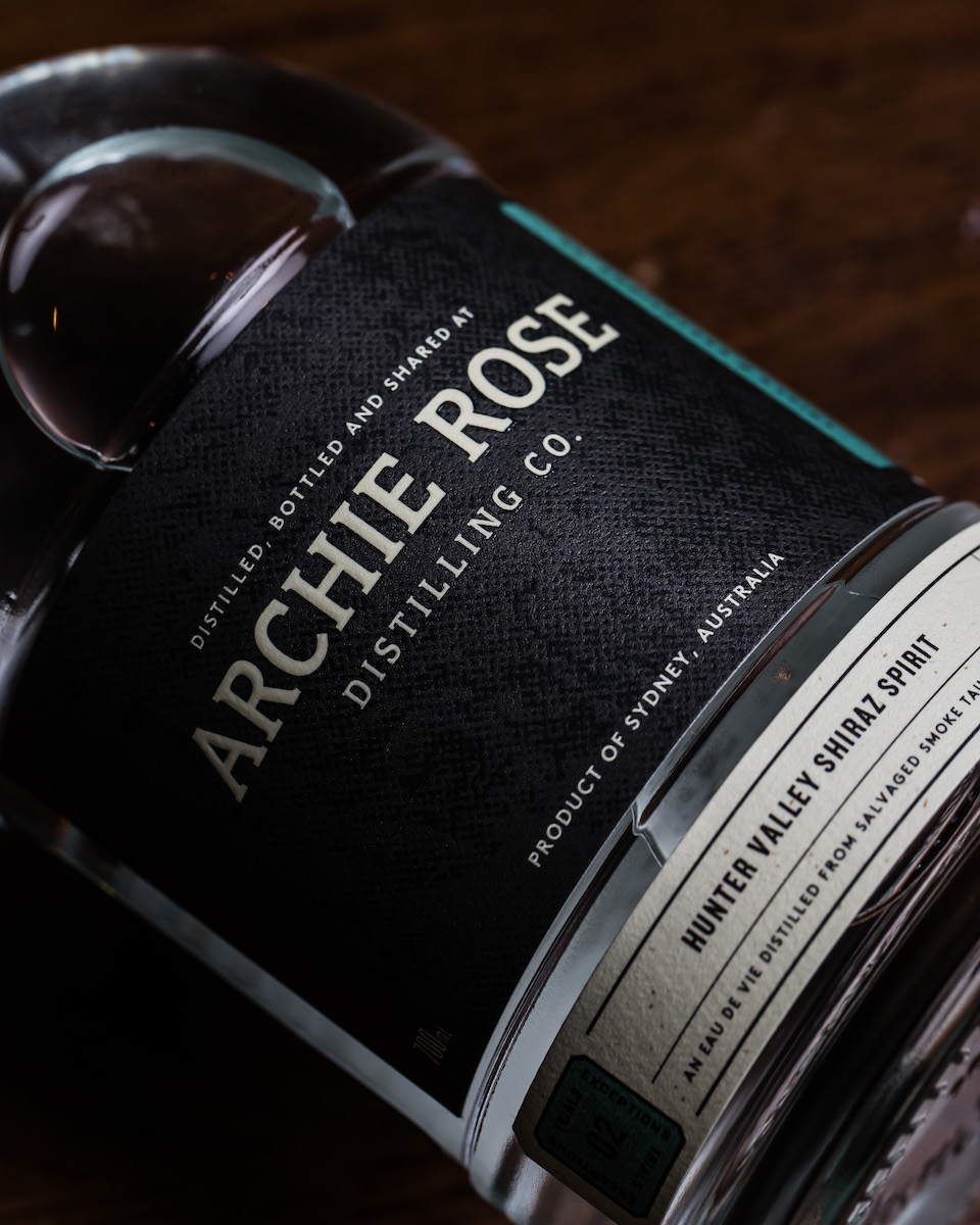 Archie Rose Distilling Co. Hunter Valley Shiraz Spirit Packaging. Image. supplied