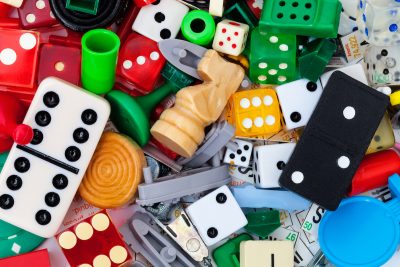 Board game pieces. Photographed by Diane C Macdonald. Image via Shutterstock