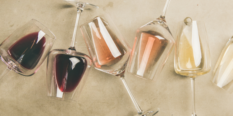 Different types of wine. Photographed by Foxys Forest Manufacture. Image via Shutterstock