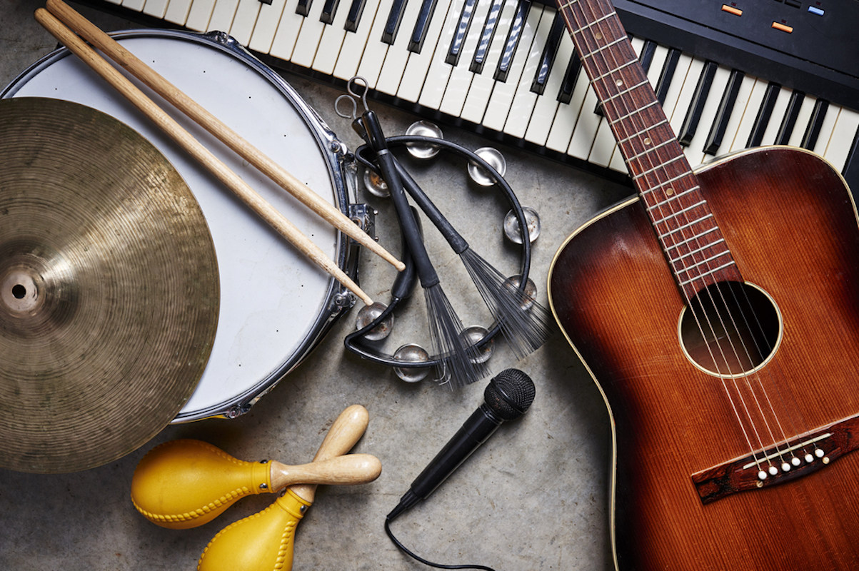 Musical Instruments. Photographed by Brian Goodman. Image via Shutterstock