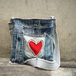 Repurposed Denim jeans into bag. Photographed by MongPro. Image via Shutterstock