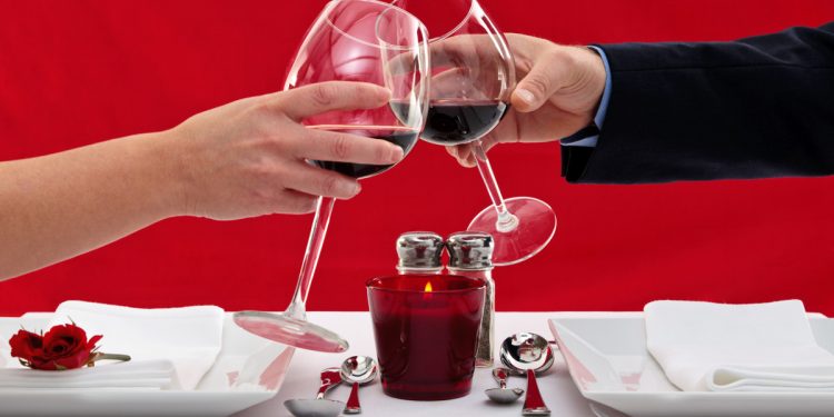 Romantic dinner for two. Photographed by RTimages. Sourced via Shutterstock