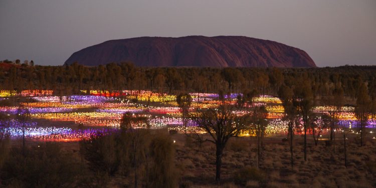 Uluru Sunset Session with First Nations music curated by Sounds Australia.