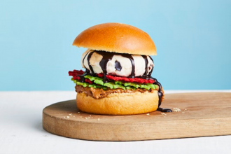 Ben & Jerry's Australia new The Impossible to Eat Burger. Image supplied