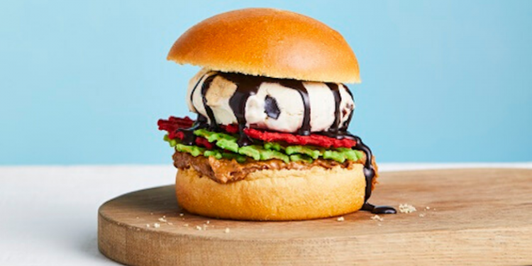 Ben & Jerry's Australia new The Impossible to Eat Burger. Image supplied