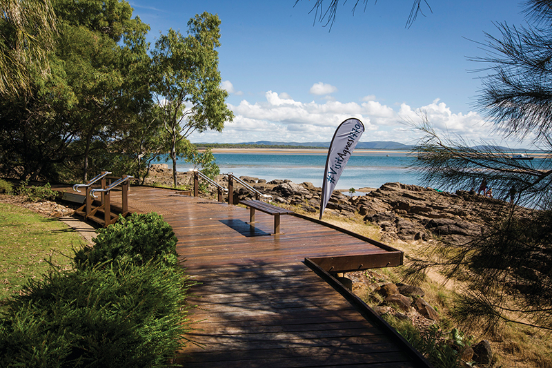 Boardwalk at 1770. Photographed by Katrina Elliott. Image via Tourism and Events Queensland