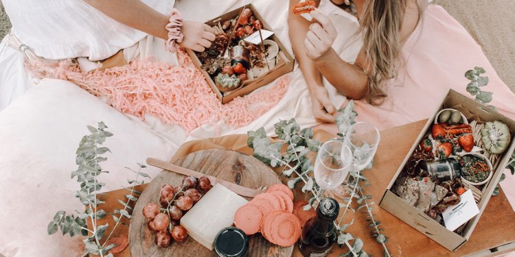 Charcuterie and Co Picnic Box Spread. Image supplied via Charcuterie and Co