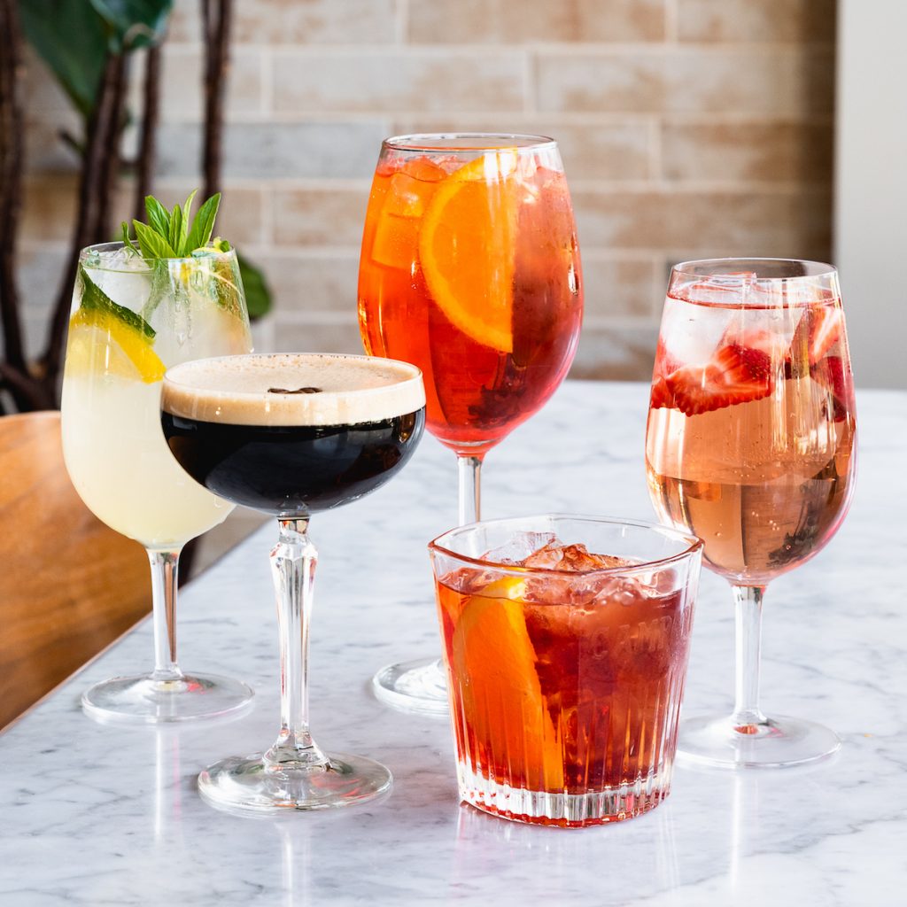 Drinks at Fratelli Fresh. Image supplied.