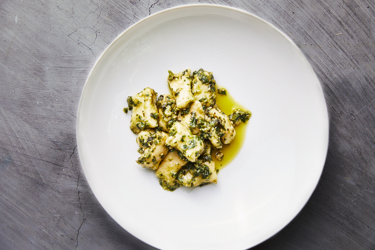 Mark Best's Potato Gnocchi and Pesto Recipe. Image supplied