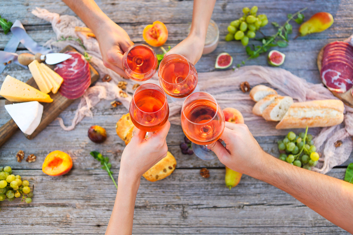 Rosé Wine. Photographed by Dasha Petrenko. Image via Shutterstock