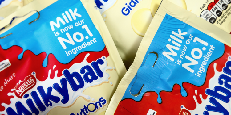 Milkybar Packets. Image by Andrew E Gardner via Shutterstock.