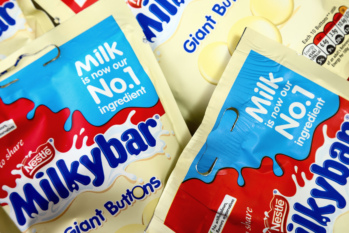 Milkybar Packets. Image by Andrew E Gardner via Shutterstock.