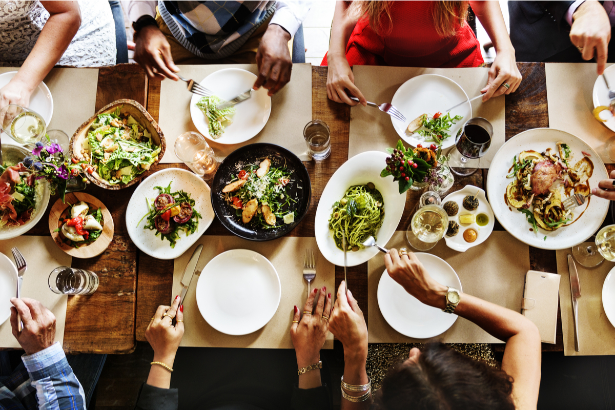 Food on table. Photographed by RawPixel.com. Image via Shutterstock.