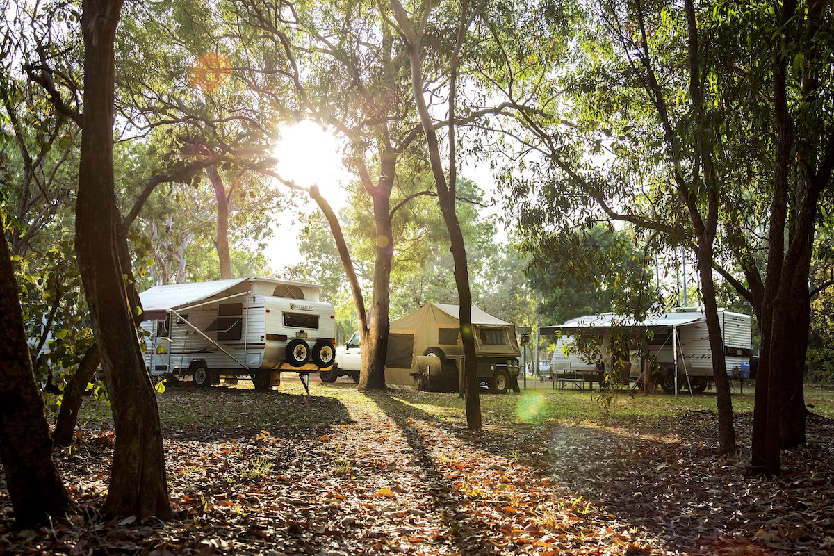 Cooinda Campground and Caravan Park. Image via Tourism Northern Territory supplied.