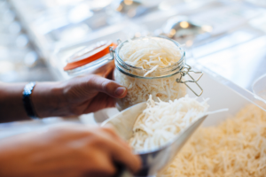 Food in BYO container. Image supplied by The Source Bulk Foods