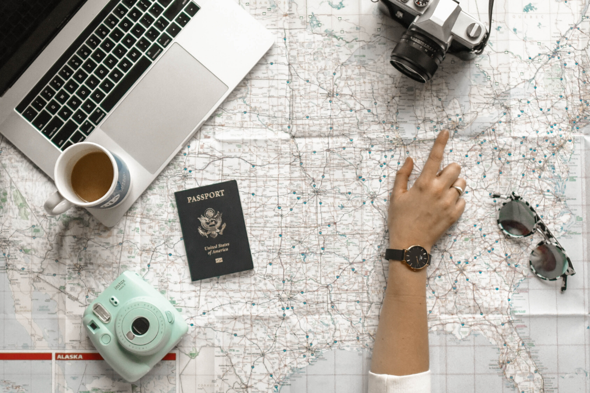 Travel Flatlay. Photo by Element5 Digital on Unsplash.