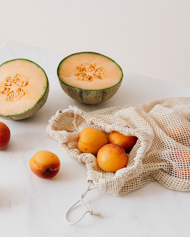 Produce Bag with Fruit. Photo by Karoline Grabowska from Pexels