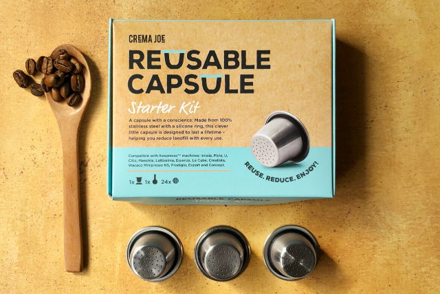Reusable Capsule. Photo by Crema Joe on Unsplash
