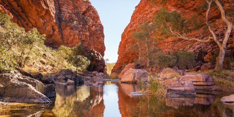 Simpsons Gap Alice Springs Northern Territory. Photographed by Maurizio De Mattei. Image via Shutterstock