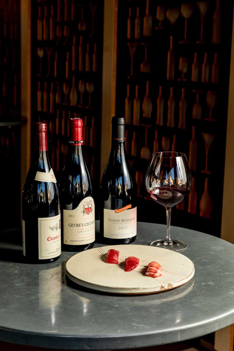 Sydney Bluefin & Burgundy event The Wine Library x Toshi Oe. Image supplied