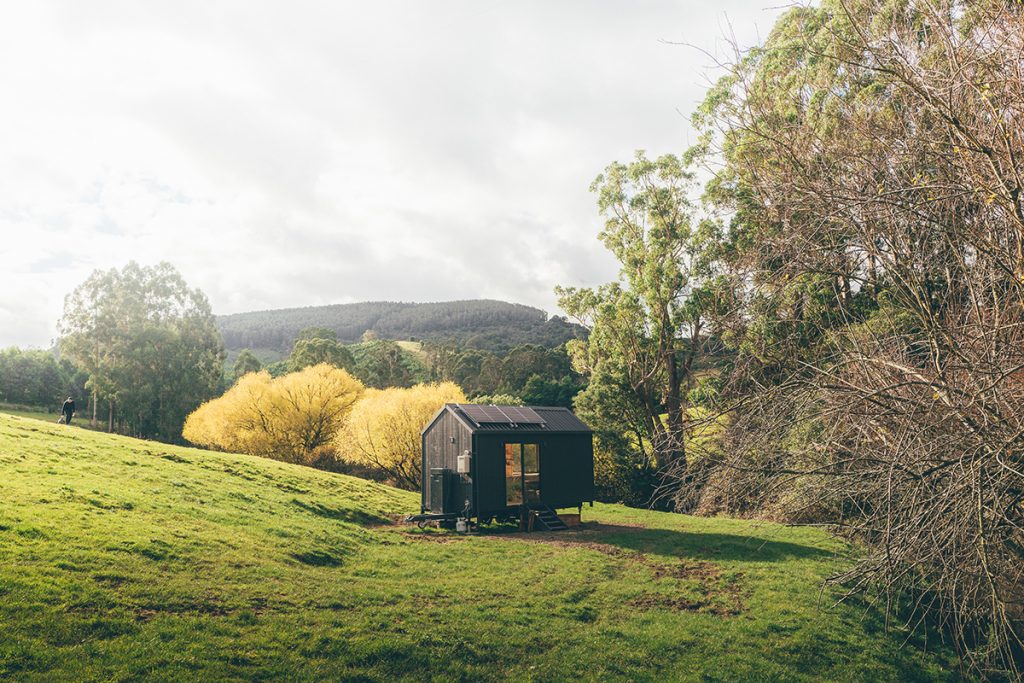 Unyoked Louka, Victoria, exterior and landcscape. Photographed by Madeline Tonks. Image supplied via Unyoked