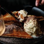 Banoffee Jaffle. Hendriks Cognac & Wine Crows Nest Sydney. Photographed by Steven Woodburn. Image supplied
