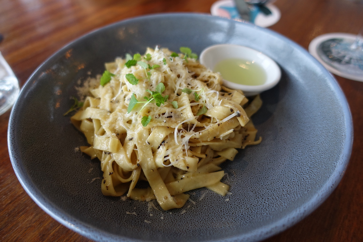 Cacio e Pepe. Empire Lounge Rose Bay. Photographed by Rebecca Magro. Image supplied via Hunter and Bligh