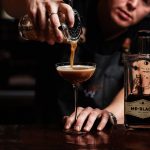 Gingerbread Espresso Martini. Hendriks Cognac & Wine Crows Nest Sydney. Photographed by Steven Woodburn. Image supplied