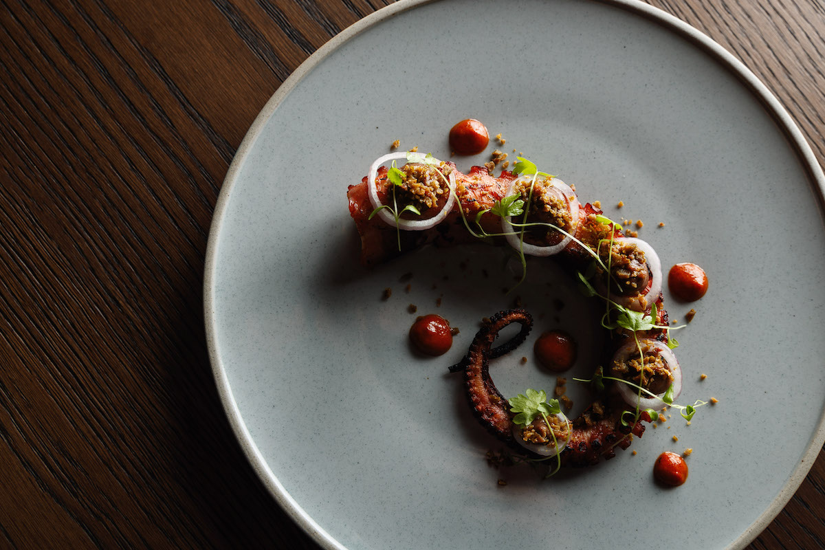 Grilled Octopus. Tequila on York by Tequila Mockingbird. Photographed by Steven Woodburn. Image supplied