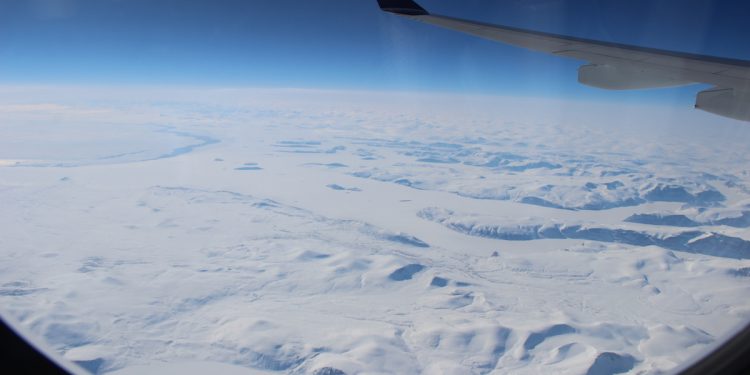 Ice Floe From Plane by Mademoiselle N via Shutterstock