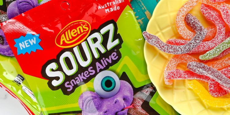 Allen's Sourz Snakes Alive. Image supplied