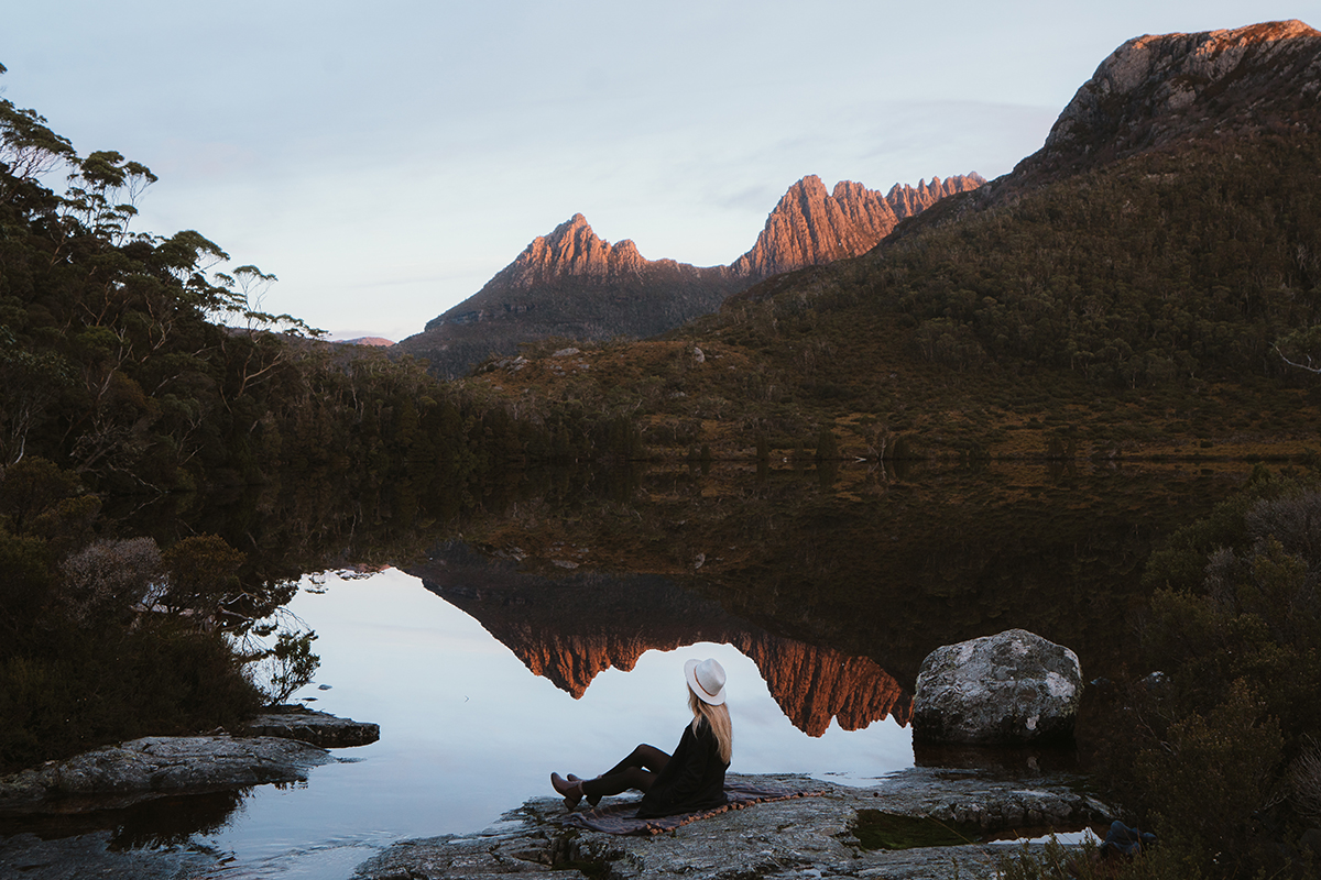 Cradle Mountain, Tasmania. Sourced from Tourism Australia, Photographed by Emilie Ristevski.