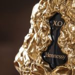 Hennessy X.O Frank Gehry Collaboration. 24 carat gold bottle. Image supplied