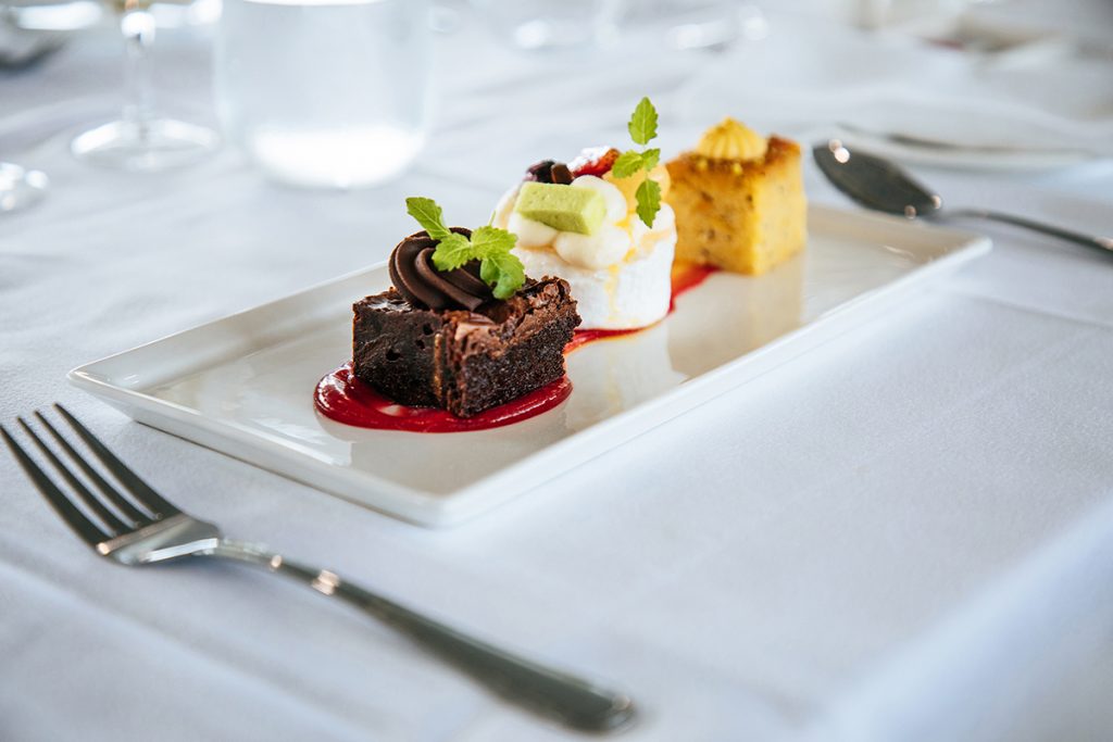 Journey Beyond's Cruise Sydney Devilish Dessert Trio. Image supplied