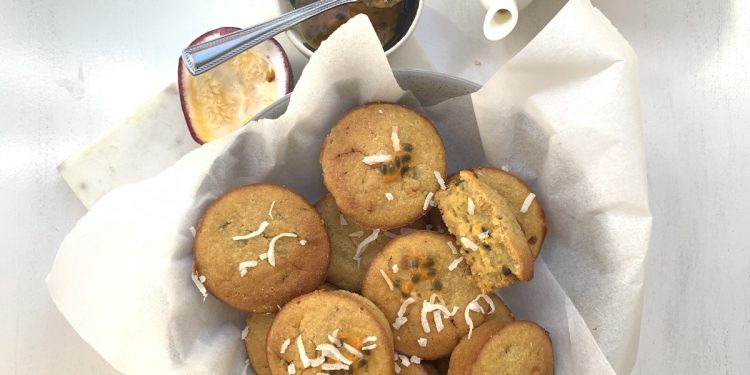 UNCLE TOBYS Passionfruit and Chia Whole-Grain Muffins Recipe. Image supplied