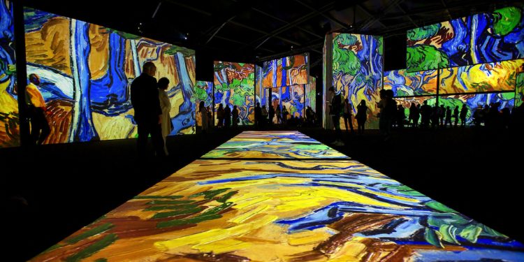 Van Gogh Alive Sydney. Vincent Van Gogh Tree Roots. Image supplied