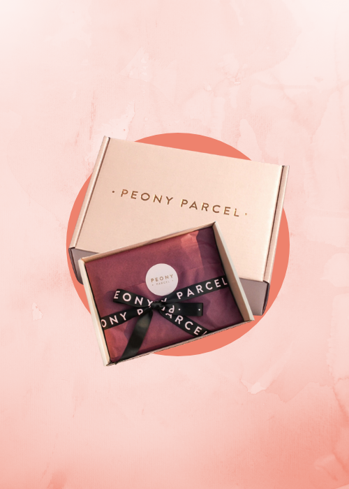 <strong>Peony Parcel </strong><br />
<strong>$130 Peony Pamper Parcel</strong>